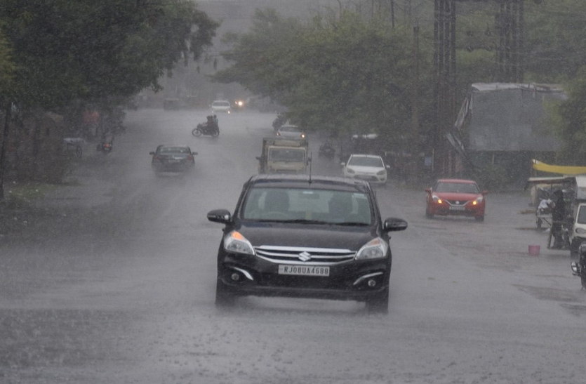 राजस्थान के इस अंचल में सावन की पहली झमाझम बारिश