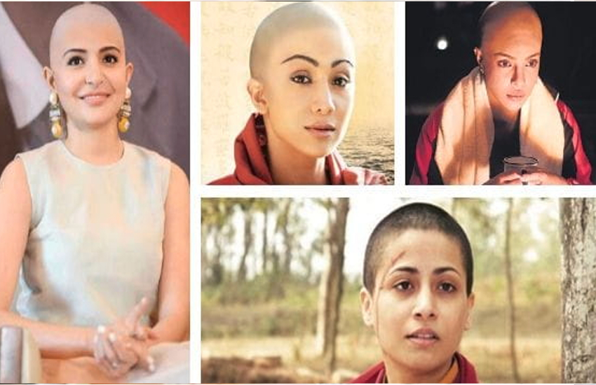 actresses shaved their heads for films