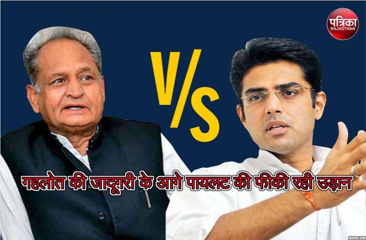 राजस्थान में सत्ता संग्राम- धोरों में गहलोत की जादूगरी के आगे फीकी रही पायलट की उड़ान