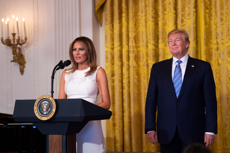 Melania Trump in White house