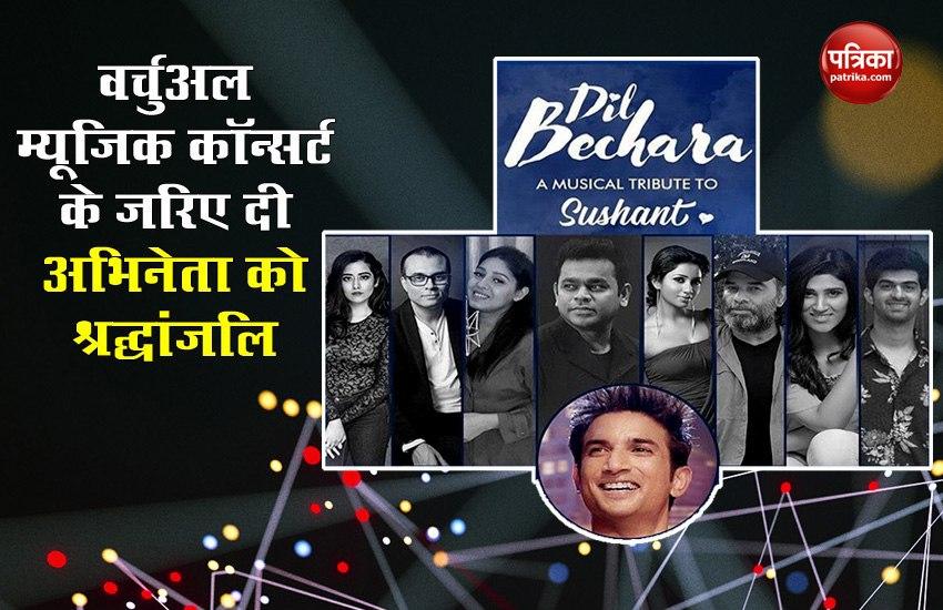 Sushant Singh Rajput Movie Dil Bechara Musical Team Give Him Tribute