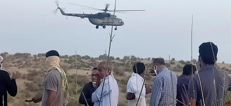बाड़मेर में टिड्डी का खात्मा, हेलीकाप्टर से छिड़काव