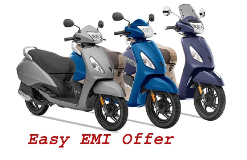 TVS is Offering Easy EMI and Down Payment offer on TVS Jupiter