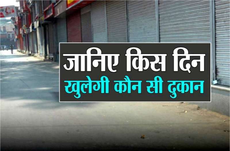 5 अगस्त से फिर दाए बाए के हिसाब से खुलेंगी दुकानें, ये है नियम