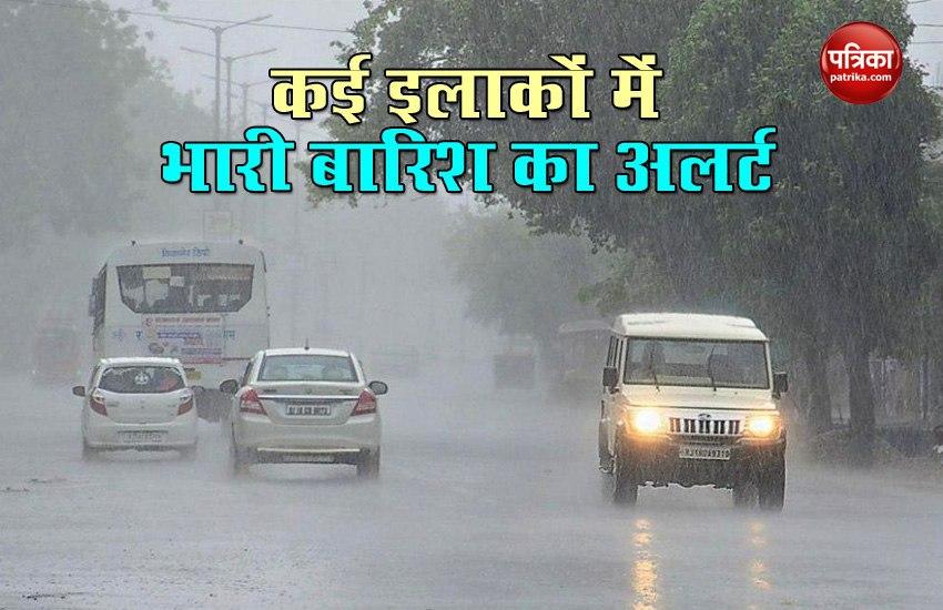 Heavy Rainfall Alert in many state