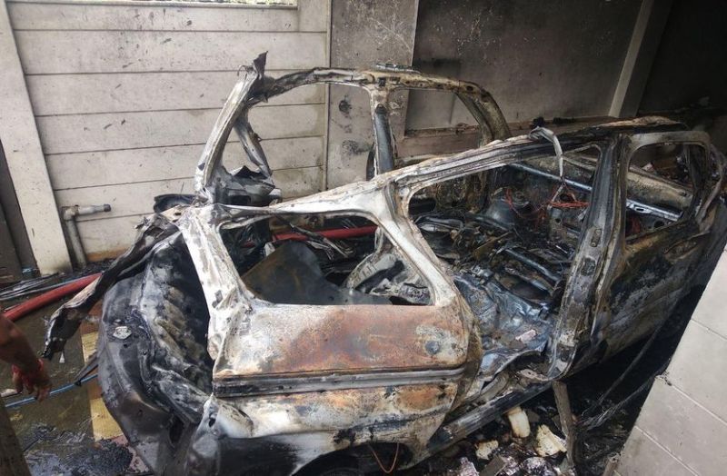 दवा व्यवसायी के घर में हुआ धमाका और मच गई चीख-पुकार