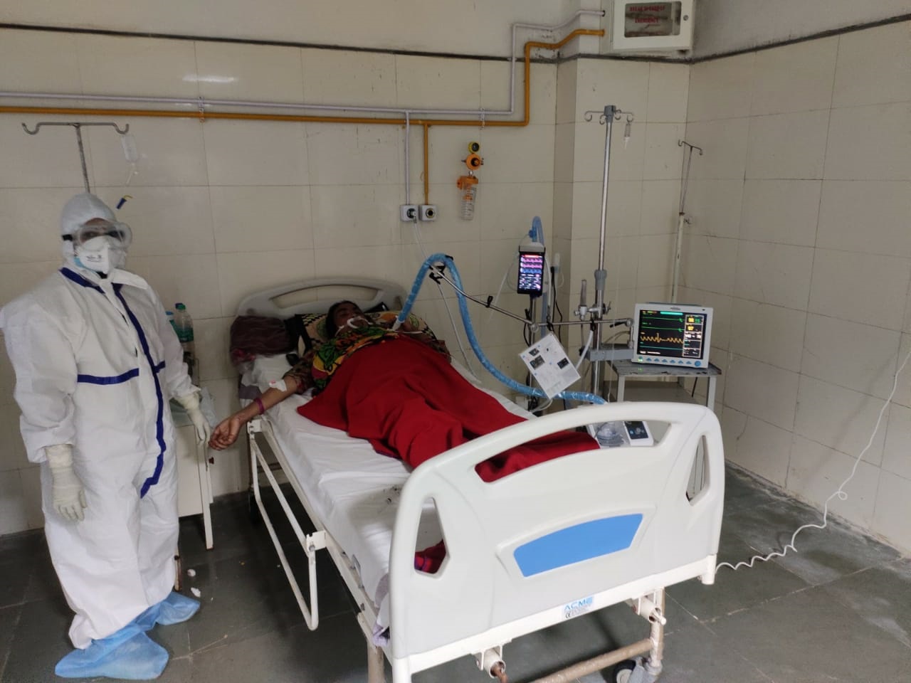 विदिशा के अस्पताल में शुरू हुए 7 वेंटीलेटर