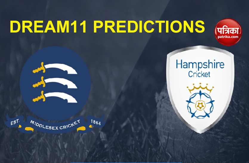 dream11 predictions MID vs HAM middlesex vs hampshire tips