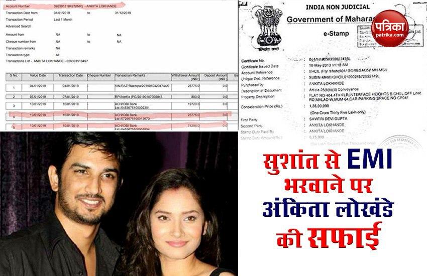 Actress Ankita Lokhande Presented Evidence About The House's EMI