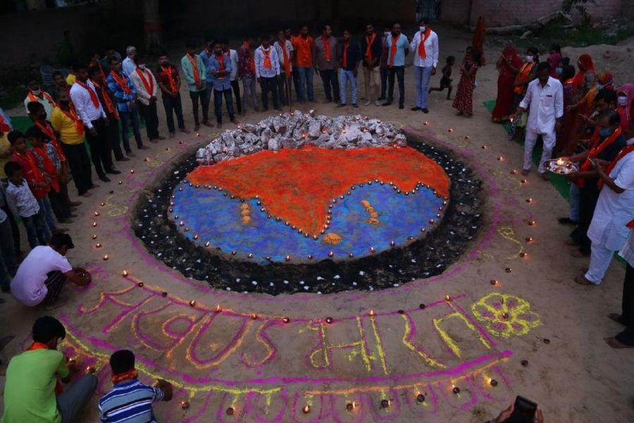 विहिप ने मनाया अखंड भारत दिवस