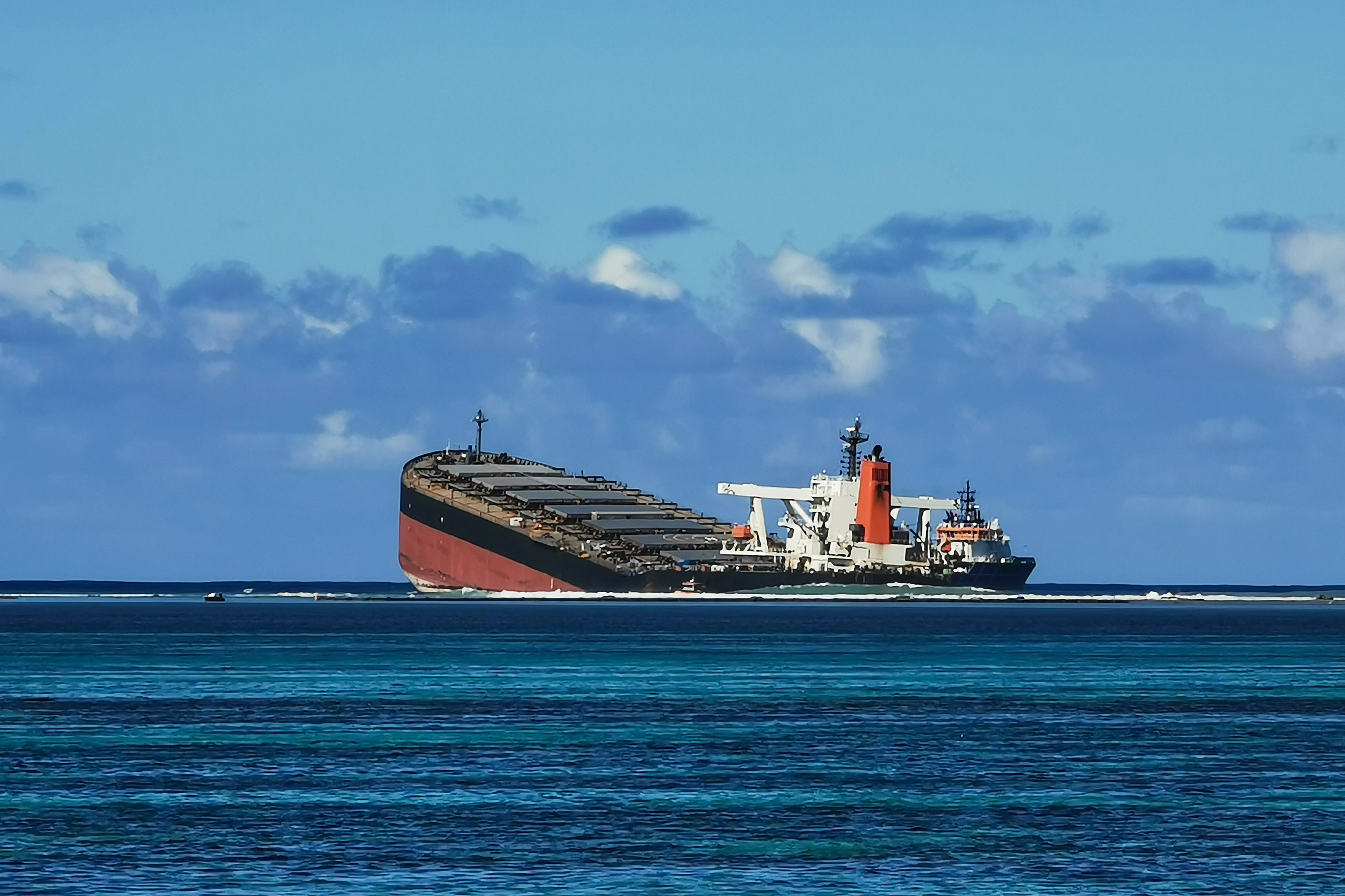 Ship breaks in Mauritius