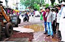 Repairs of the roads made, public representatives including the municipal administration remained on the road and remained till the work was done ...