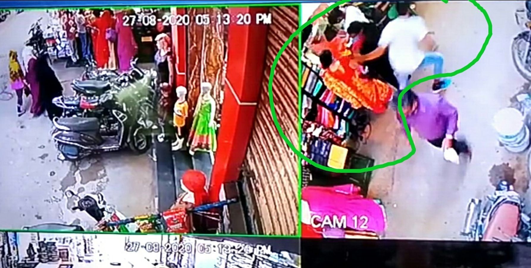 खरीदारी कर रहे युवती का पर्स लूटा, पीछा करने पर फेंककर भागा