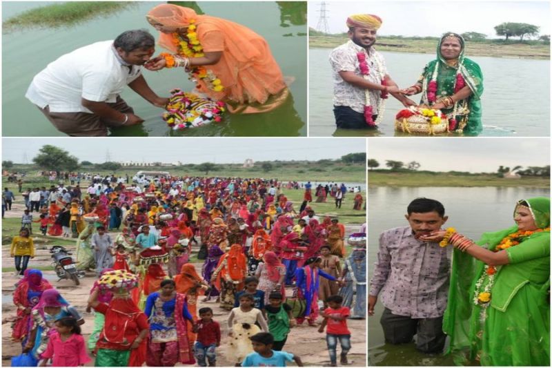 जल संरक्षण के लिए मारवाड़ में अनूठा लोकपर्व  समंद झकोळना