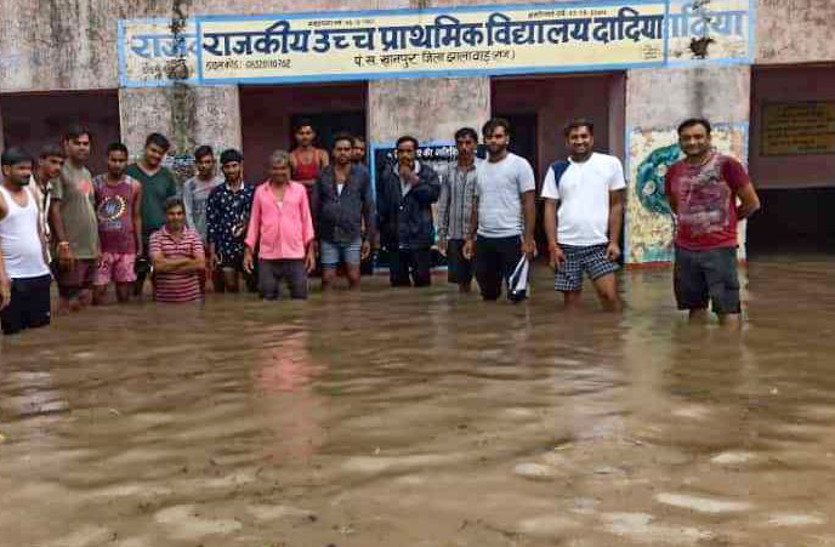 heavy rain in jhalawar Kalisindh dam Four gates open
