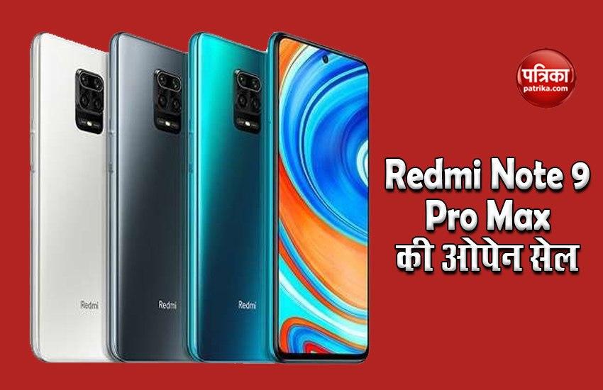 Redmi Note 9 Pro Max Now on Open Sale, Price, Features and Offers