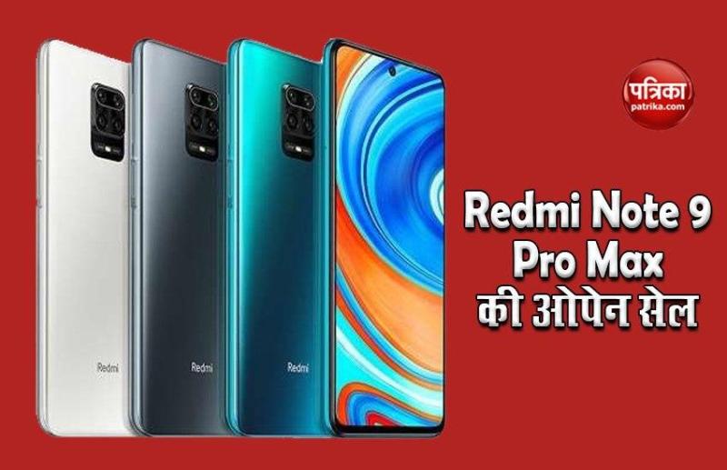 Redmi Note 9 Pro Max Now on Open Sale, Price, Features and Offers