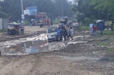 रिंगरोड का गड्ढ़ा बन सकता है जानलेवा