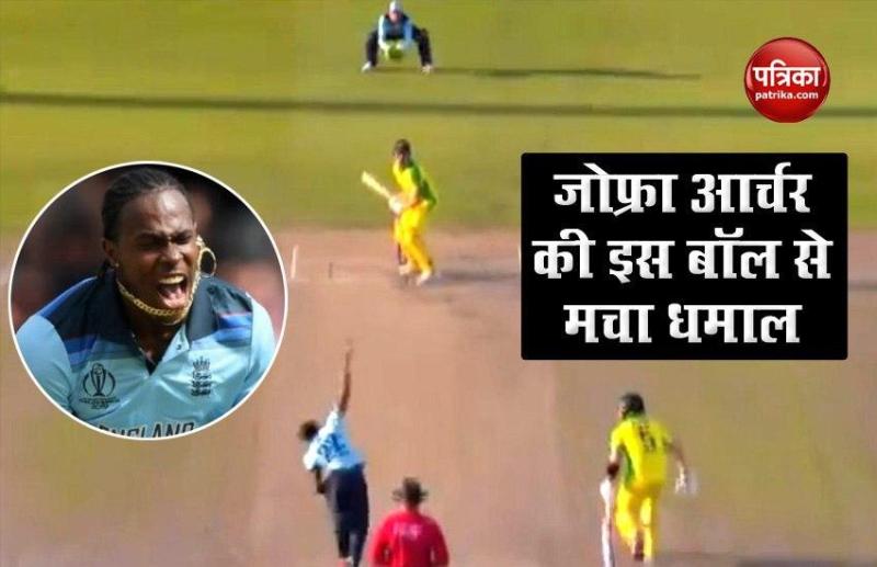 Jofra Archer nasty bouncer 