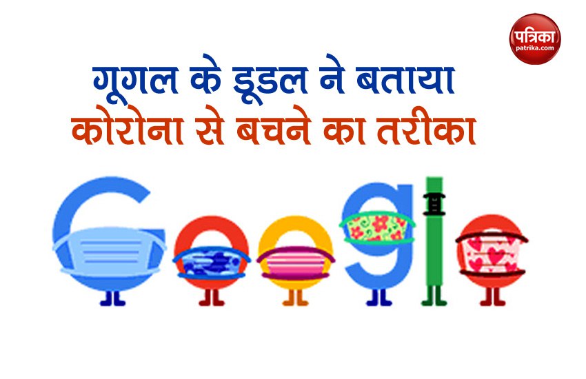 Google Doodle message for coronavirus