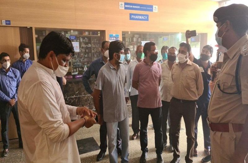 Investigation of fire fighting arrangements in the hospital in bhilwara
