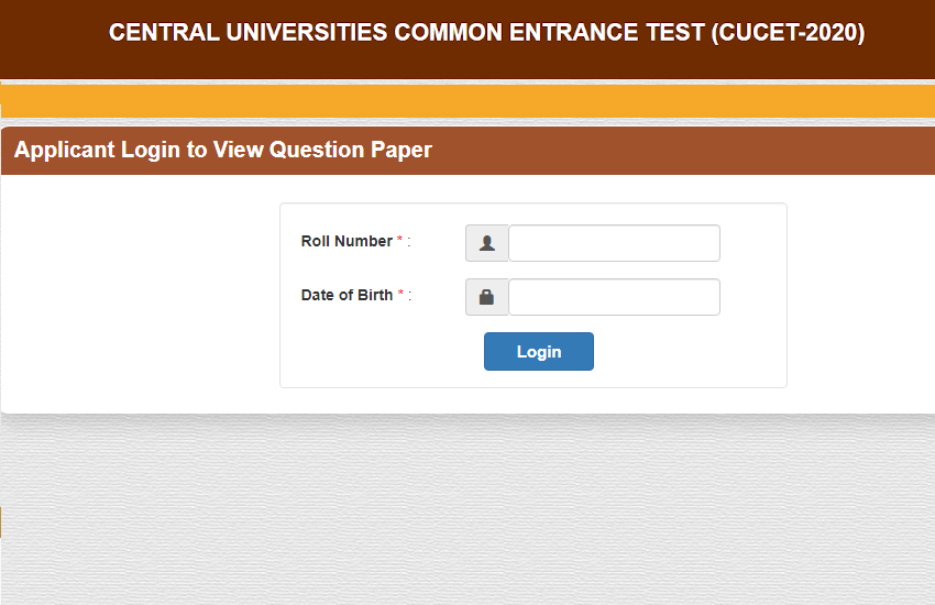 CUCET Answer Key 2020