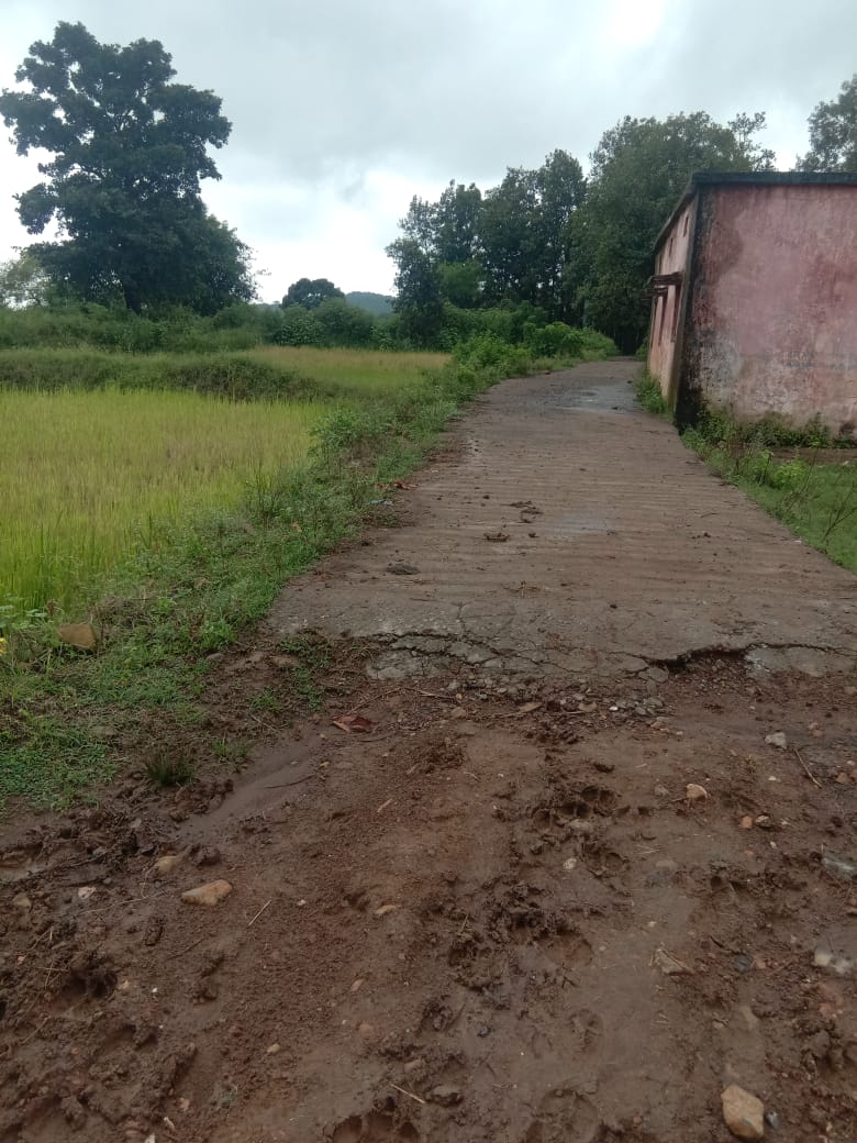 Gram Panchayat arbitrary: three cc road made in one place in nine mont