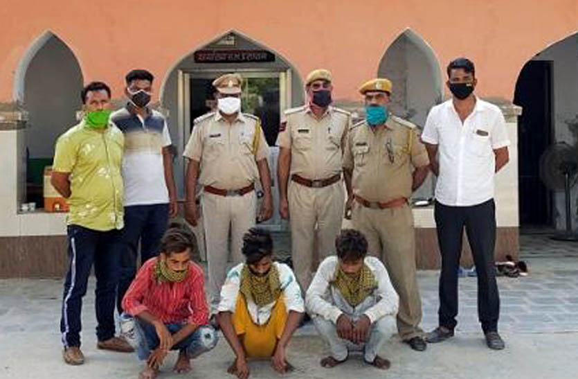 मालपुरा पुलिस की कार्रवाई, नकबजन गिरोह का पर्दापाश कर तीन आरोपियों को किया गिरफ्तार