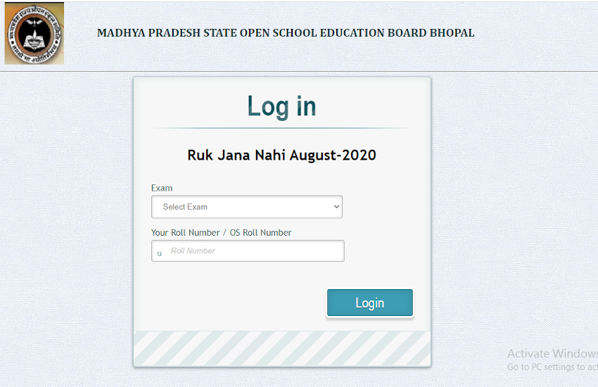 MPSOS Ruk Jana Nahi August 2020 Result