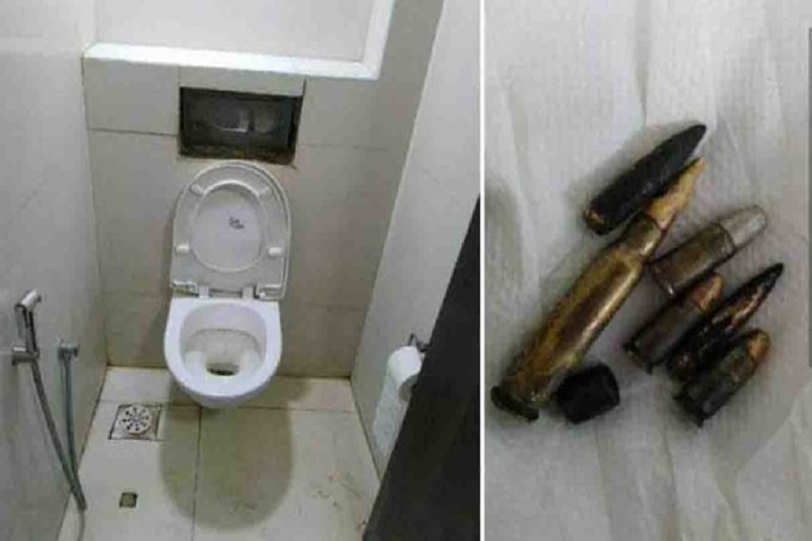 four live bullets found inside a toilet at Coimbatore Airport