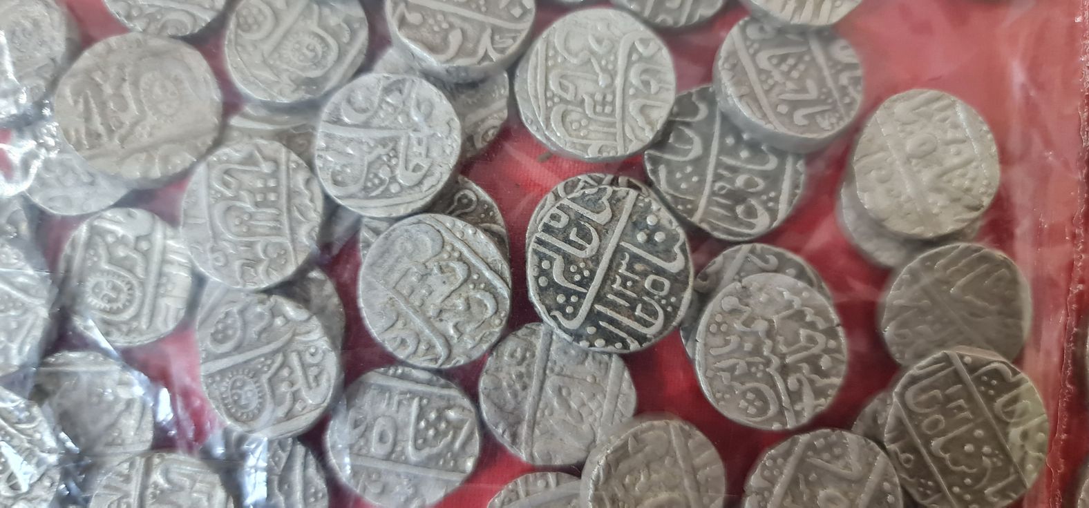 Princely coins of silver found in copper pot
