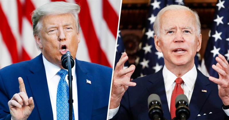 Donald trump and Joe Biden