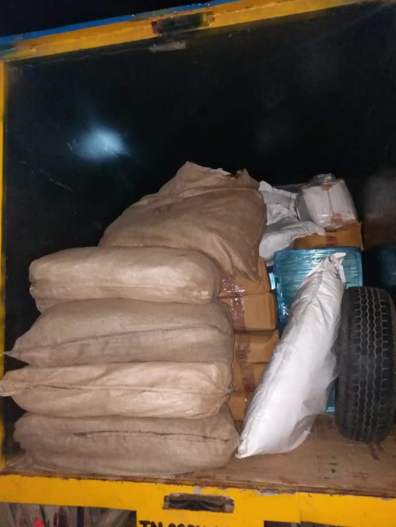 1.50 लाख रुपये मूल्य का प्रतिबंधित हंस एवं पान मसाला बरामद