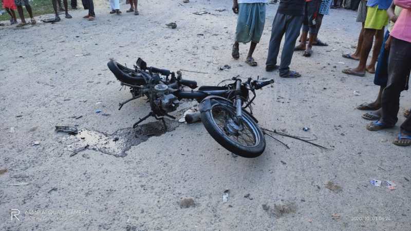 उन्नाव विस्फोट - मोपेड सवार रायबरेली निवासी की मौत, महिला घायल