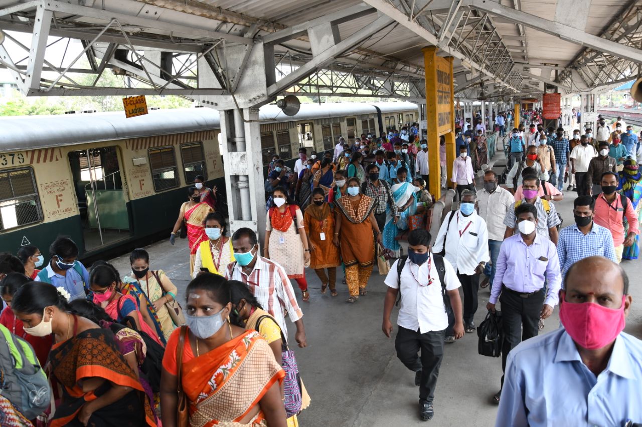 Special suburban trains for essential services staff in Chennai