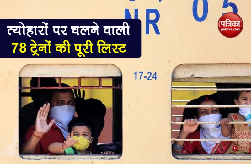 Indian Railways run 78 ac special trains full list before navratri