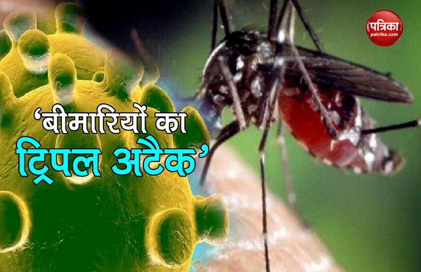 COVID-19 Dengue fever and Malaria Attack in India