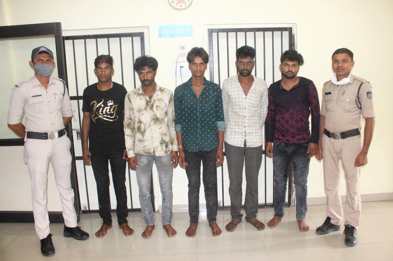 Police arrests a cow-loaded truck, five accused arrested  