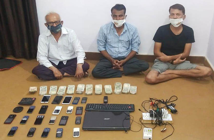 टोंक पुलिस ने निवाई में आईपीएल पर सट्टा लगाते तीन को पकड़ा