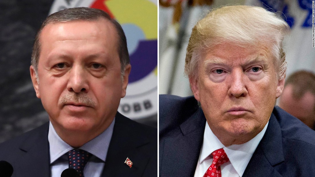Donald trump and Recep Tayyip Erdogan