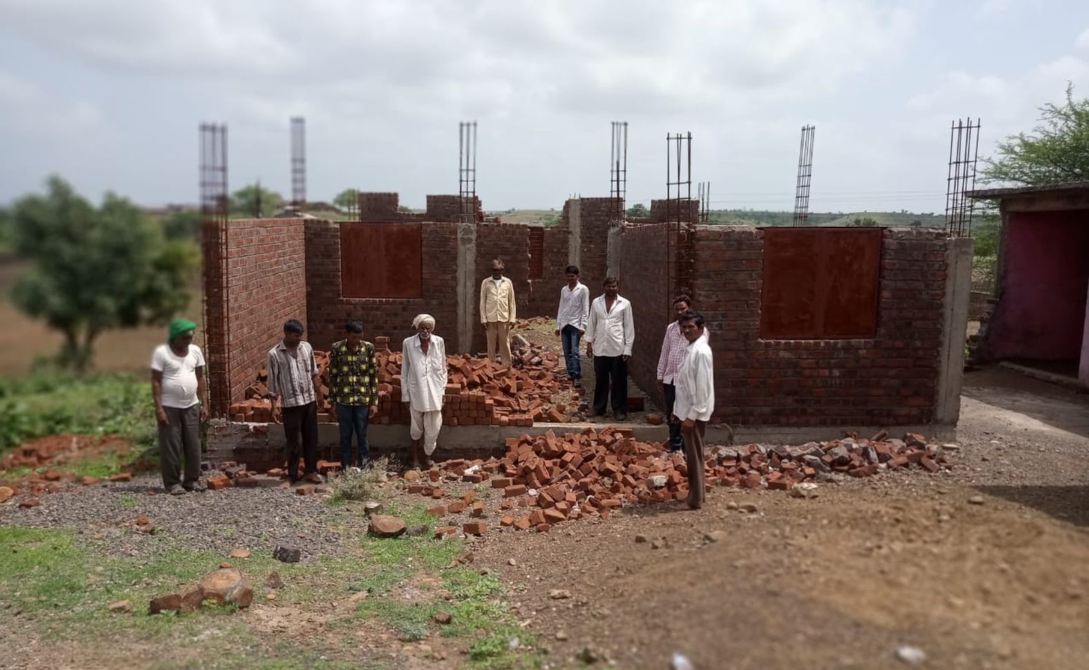 Villagers angry from incomplete construction
