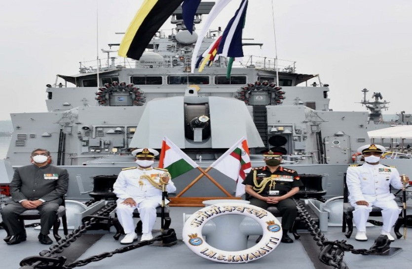 रक्षा क्षेत्र में BSP की एक और बड़ी उपलब्धि, फौलादी लोहे से बना स्वदेशी युद्धपोत INS कावरत्ती नौसेना के बेड़े में शामिल