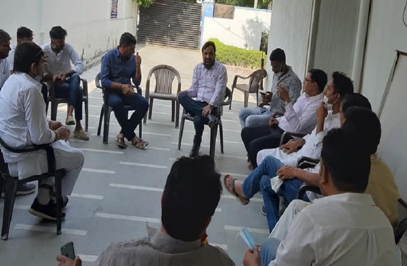 RLP Hanuman Beniwal meeting in Jaipur for Panchayat Raj Chunav