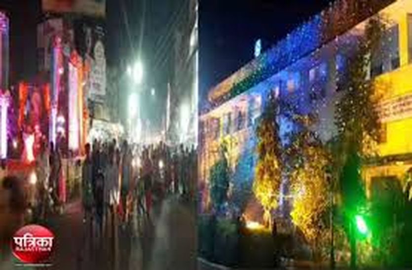 Decoration in the market on Deepawali awaits official guidelines in bhilwara