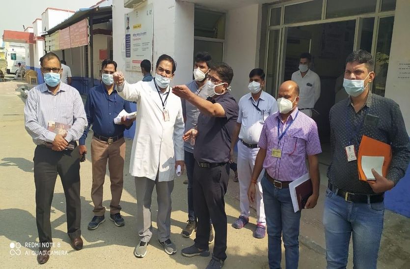 District in-charge inspected medical institutions in bhilwara