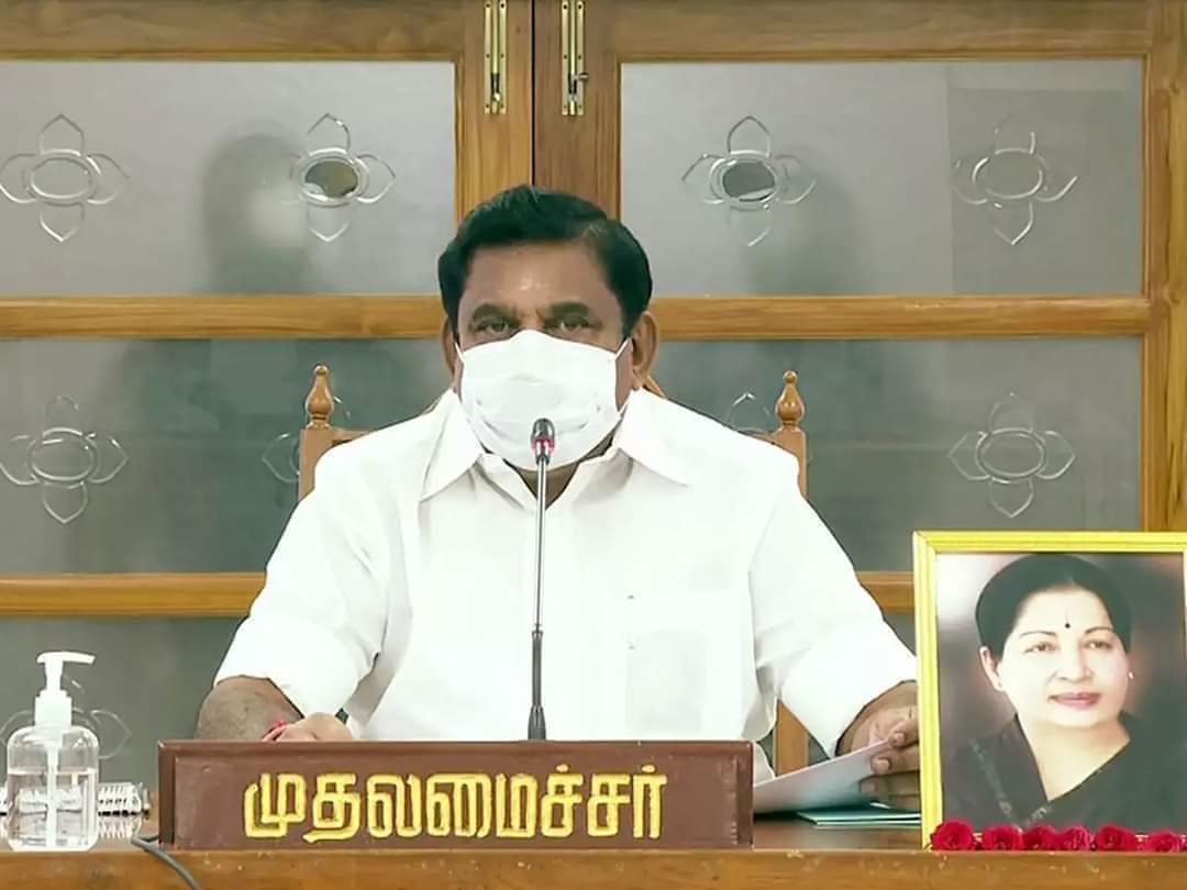 Over One Third People In TamilNadu Don't Wear Masks: Palaniswamy