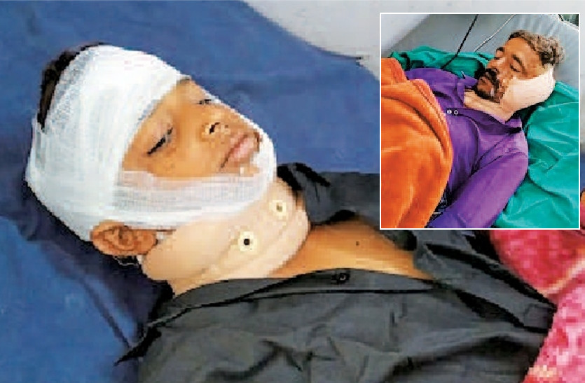 father and son attack in jhalawar