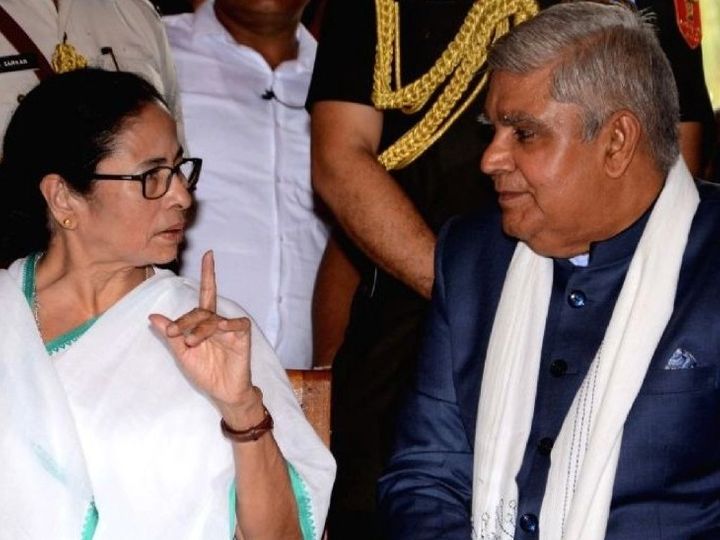 Mamata Banerjee and Jagdeep Dhankar