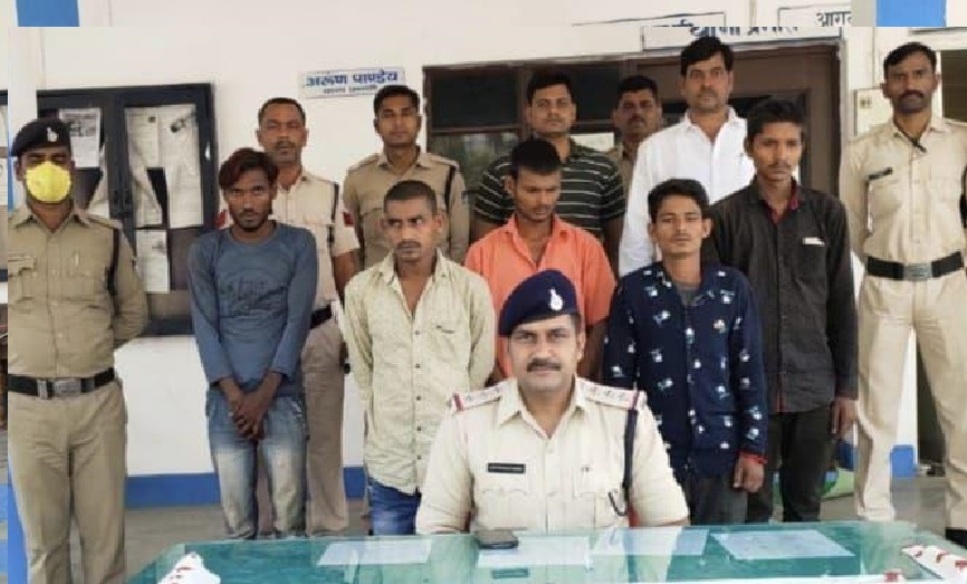 Kotwali police arrested miscreants planning robbery in Singrauli