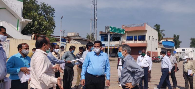 महाप्रबंधक ने किया होटगी-गदग खंड का निरीक्षण